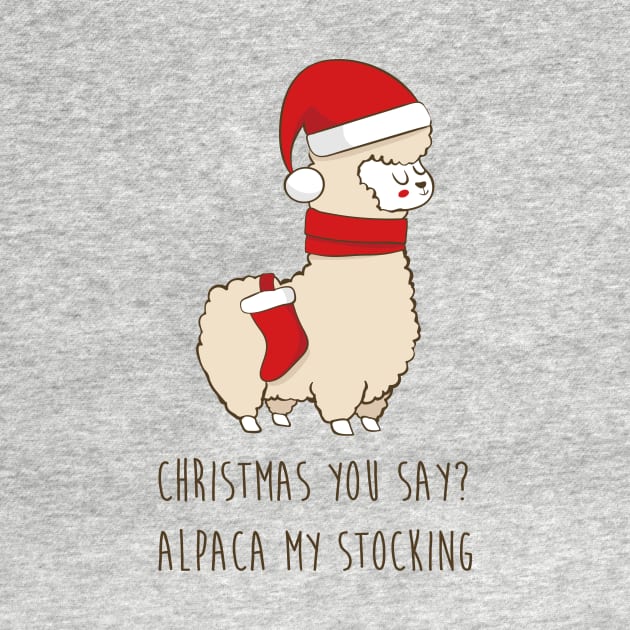 Christmas You Say? Alpaca My Stocking by Dreamy Panda Designs